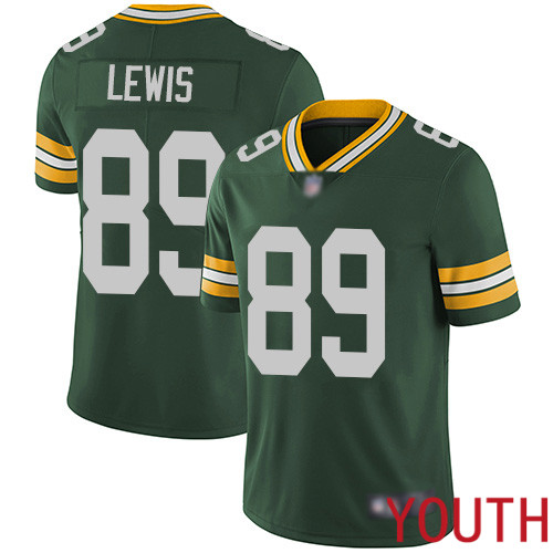 Green Bay Packers Limited Green Youth 89 Lewis Marcedes Home Jersey Nike NFL Vapor Untouchable
